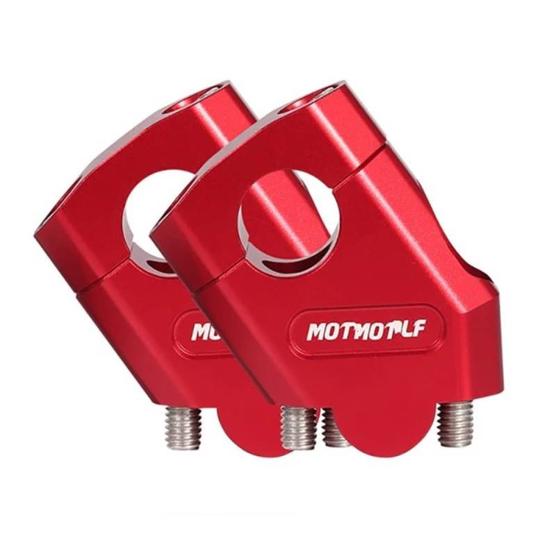 Für MT-07 MT-09 Motorrad Lenker Erhöhung Riser Bar Clamp Montieren(28mm Red) von CEHAKDLRI