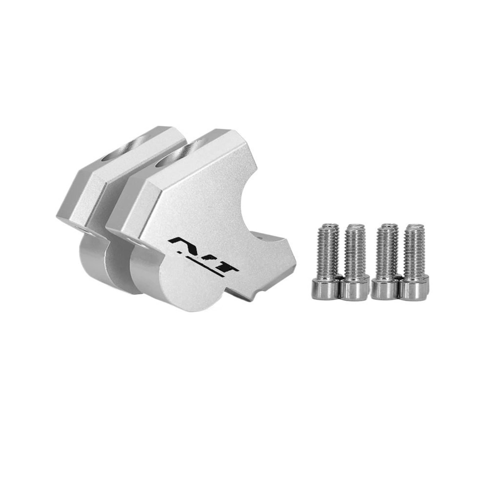 Für NT1100 NT 1100 2022 2023 2024 Lenker Riser Clamp Adapter Griff Bar Höhe Lift Mount Motorrad Zubehör(Silver -With LOGO) von CEHAKDLRI