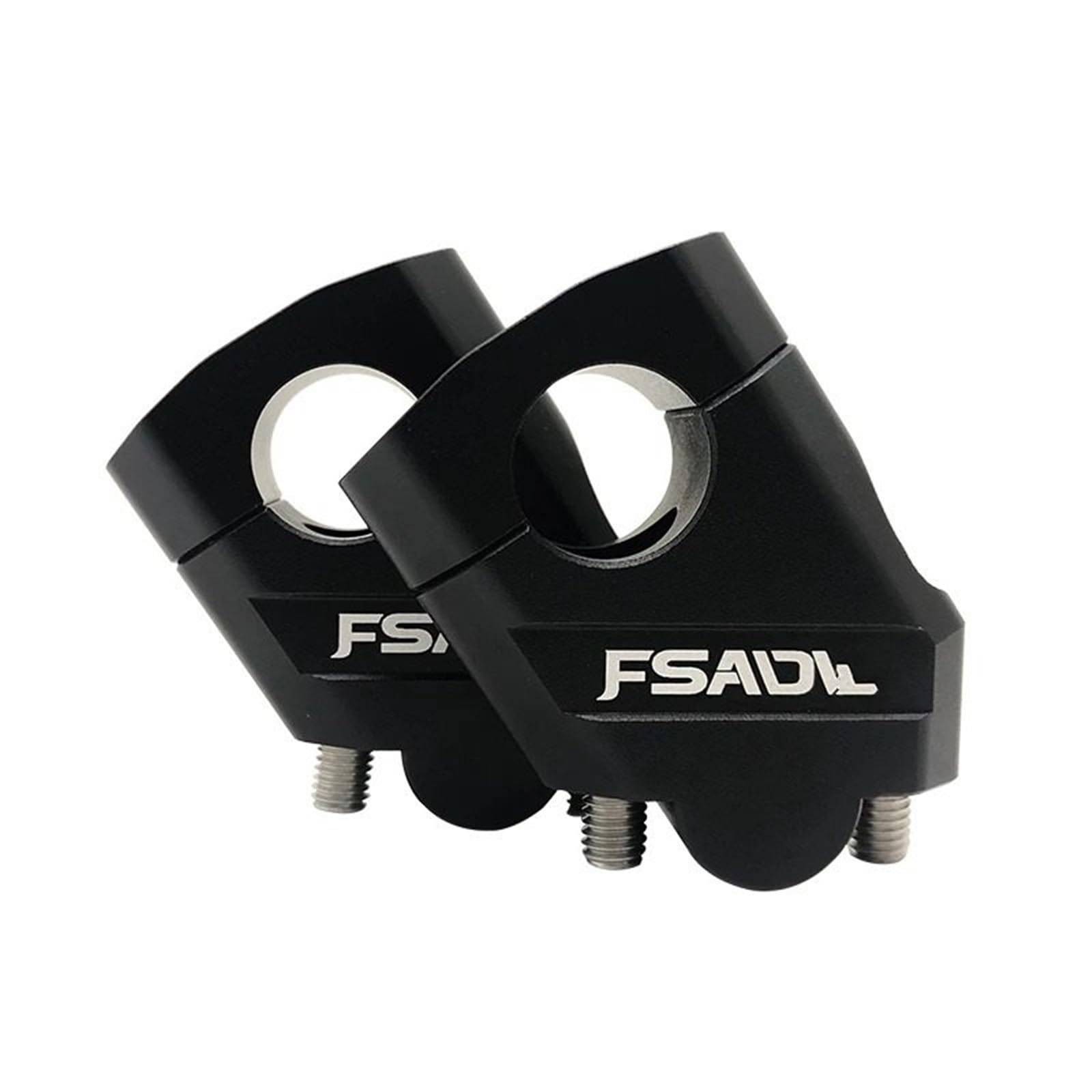 Für NTV650 NTV 650 Deauville 700 Varadero 125 Motorrad Aluminium Lenker Riser Bar Montieren Griff Clamp Schwarz Silber(22mm Black) von CEHAKDLRI