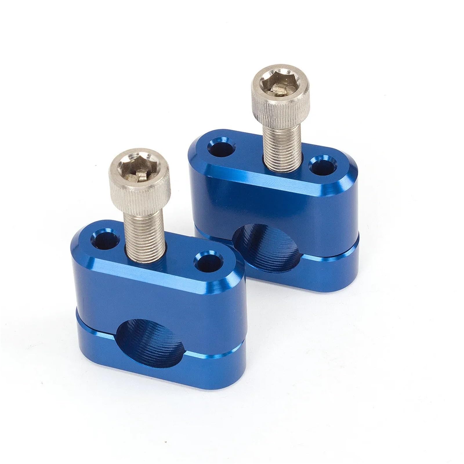 Für R1200GS MT07 MT09 CRF CR Universal 22mm 28mm Motorrad Lenker Riser Bar Erhöhung Gerät Clamp Montieren(22mm Blue) von CEHAKDLRI
