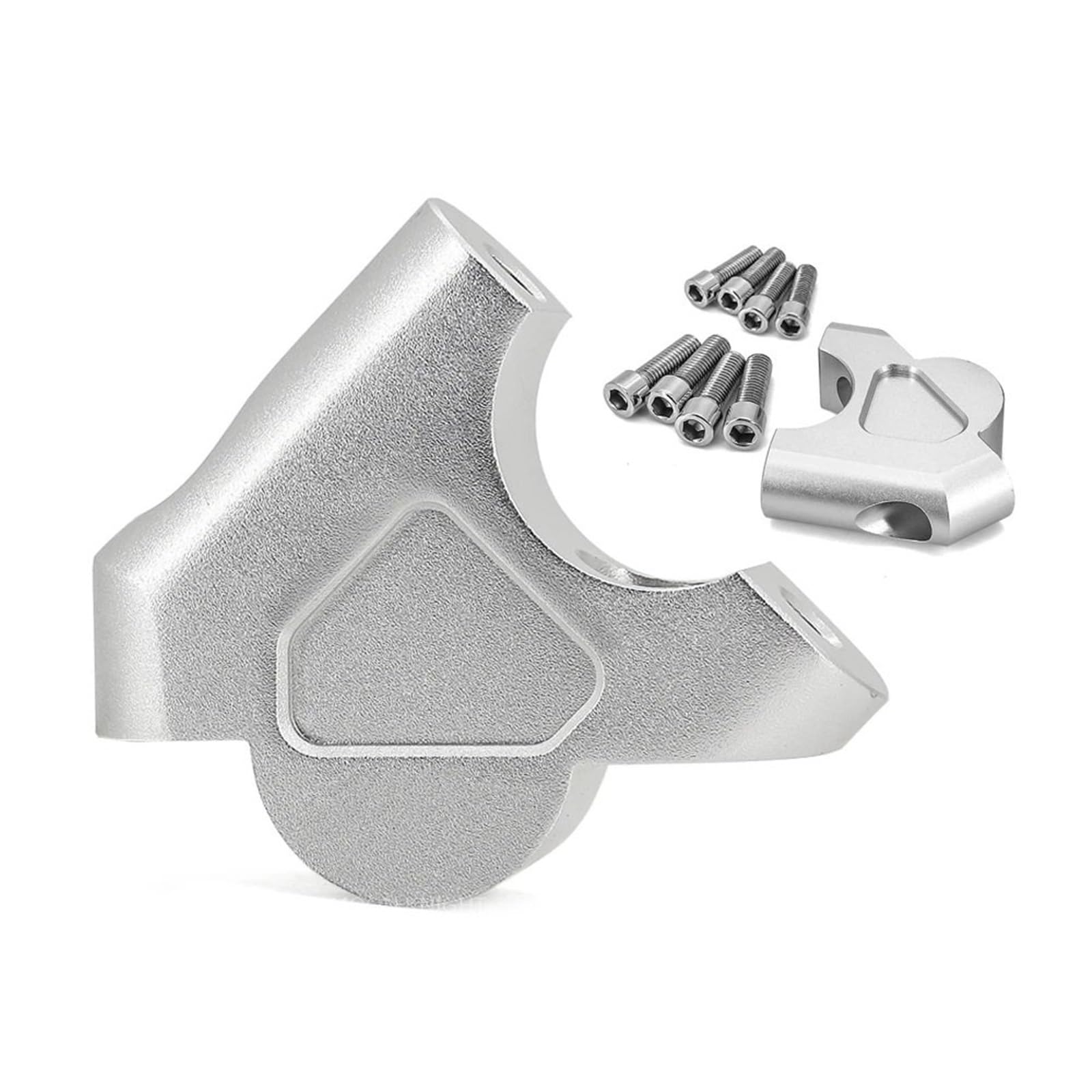 Für R1250GS Für S1000XR Lenker Riser 32MM Drag Griff Bar Clamp Extend Adapter Für R 1200 Für GS Für LC Für R1200GS Für Abenteuer Für ADV(Silver 4) von CEHAKDLRI