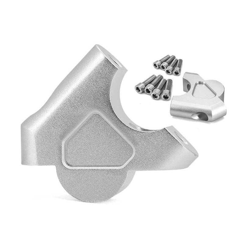 Für R1250GS Für S1000XR Lenker Riser 32MM Drag Griff Bar Clamp Extend Adapter Für R 1200 Für GS Für LC Für R1200GS Für Abenteuer Für ADV(Silver 4) von CEHAKDLRI