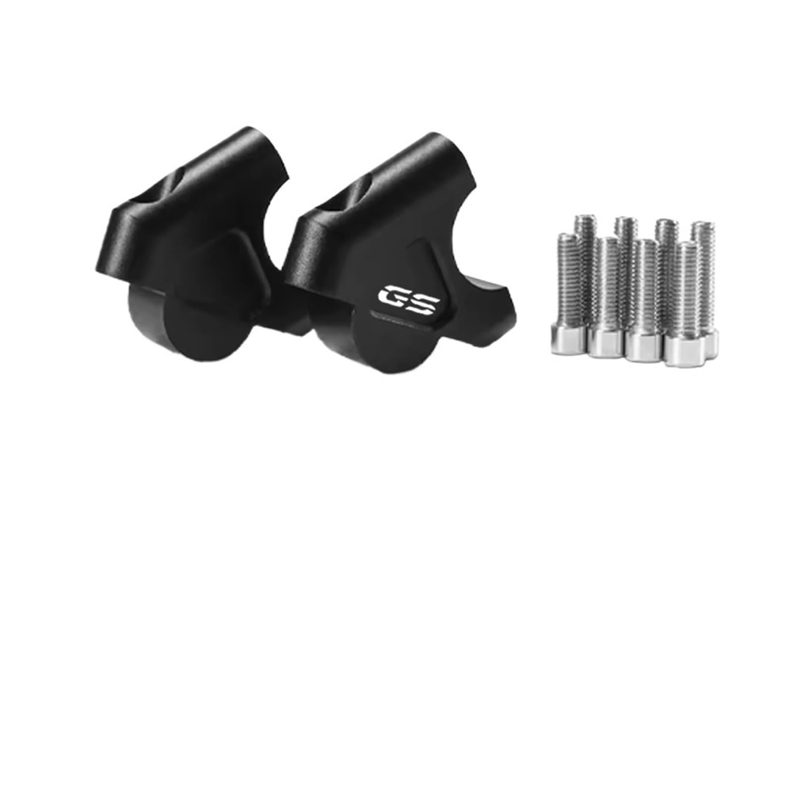 Für R1250GS R 1250 GS R1200GS LC Abenteuer ADV S1000XR Motorrad Lenker Riser 32MM Drag Griff Bar Clamp Verlängern Adapter(Black GS) von CEHAKDLRI