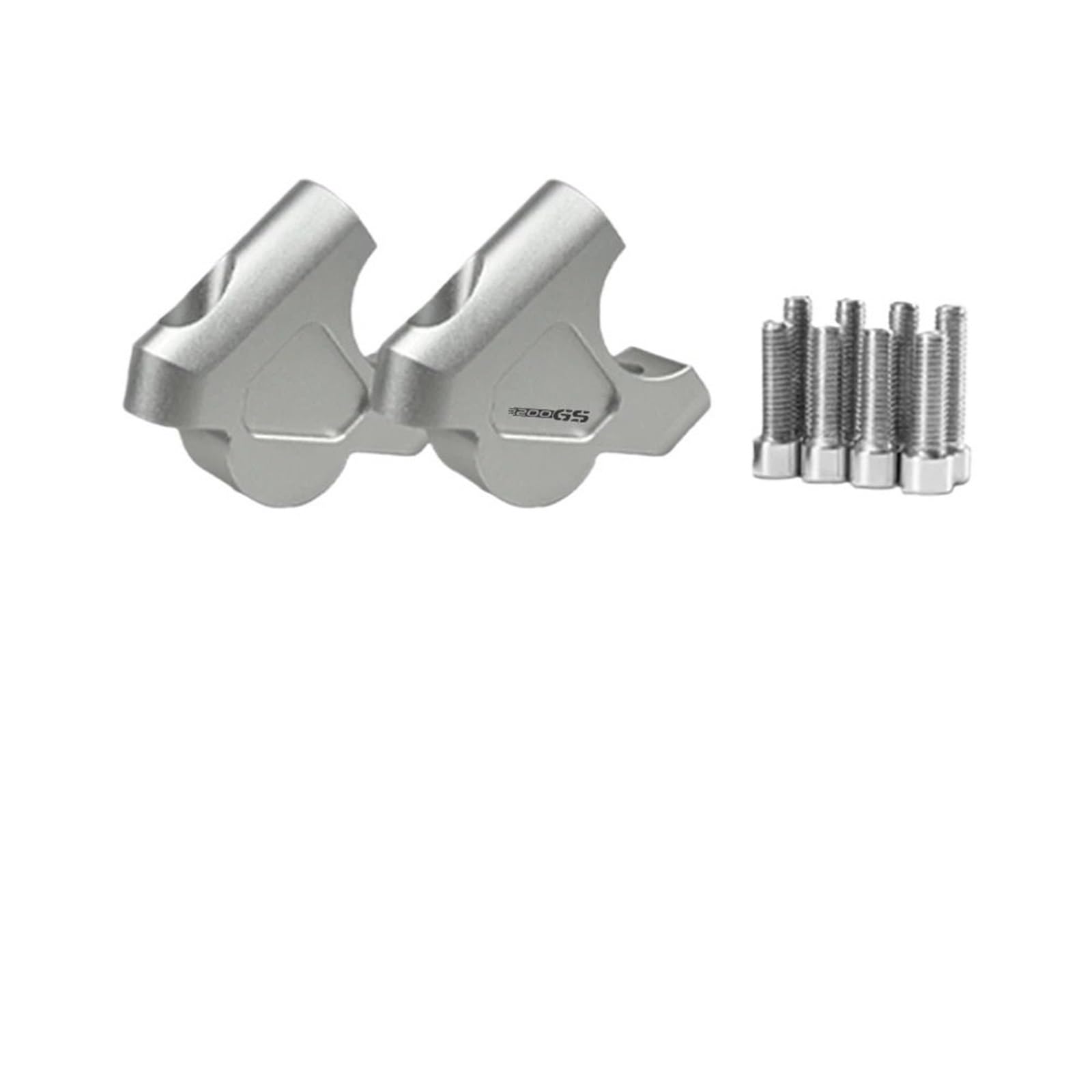 Für R1250GS R 1250 GS R1200GS LC Abenteuer ADV S1000XR Motorrad Lenker Riser 32MM Drag Griff Bar Clamp Verlängern Adapter(Silver 1200GS) von CEHAKDLRI