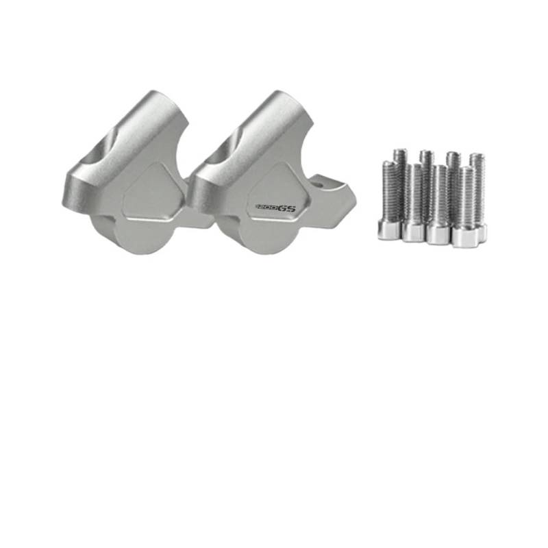 Für R1250GS R 1250 GS R1200GS LC Abenteuer ADV S1000XR Motorrad Lenker Riser 32MM Drag Griff Bar Clamp Verlängern Adapter(Silver 1200GS) von CEHAKDLRI