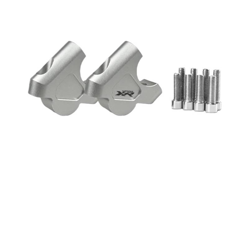 Für R1250GS R 1250 GS R1200GS LC Abenteuer ADV S1000XR Motorrad Lenker Riser 32MM Drag Griff Bar Clamp Verlängern Adapter(Silver S1000XR) von CEHAKDLRI