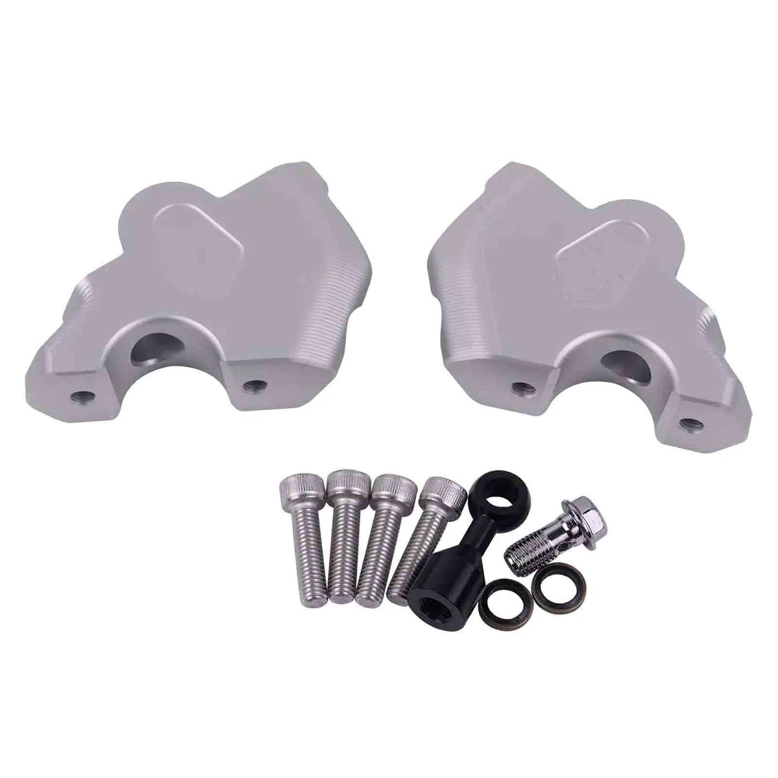 Für R1300 Für GS R Für 1300GS Für GS1300 Motorrad Lenker Riser Drag Lenker Klemme Verlängerungsadapter Für R1300GS Für R 1300 Für GS(Silver) von CEHAKDLRI