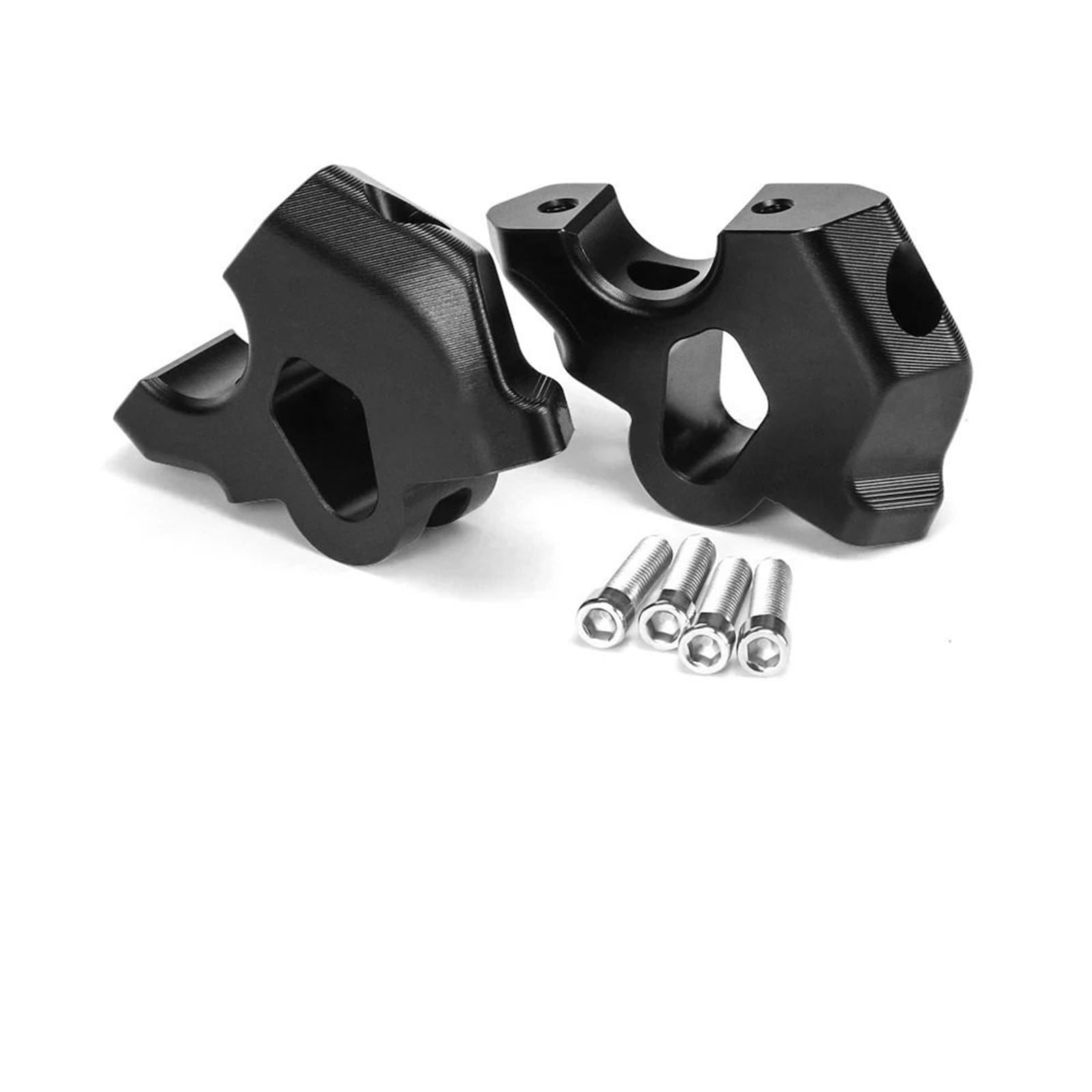 Für R1300GS R 1300 GS Zubehör Motorrad Lenker Riser Drag Griff Bar Clamp Verlängern Adapter R1300 GS 2024-(Silver) von CEHAKDLRI