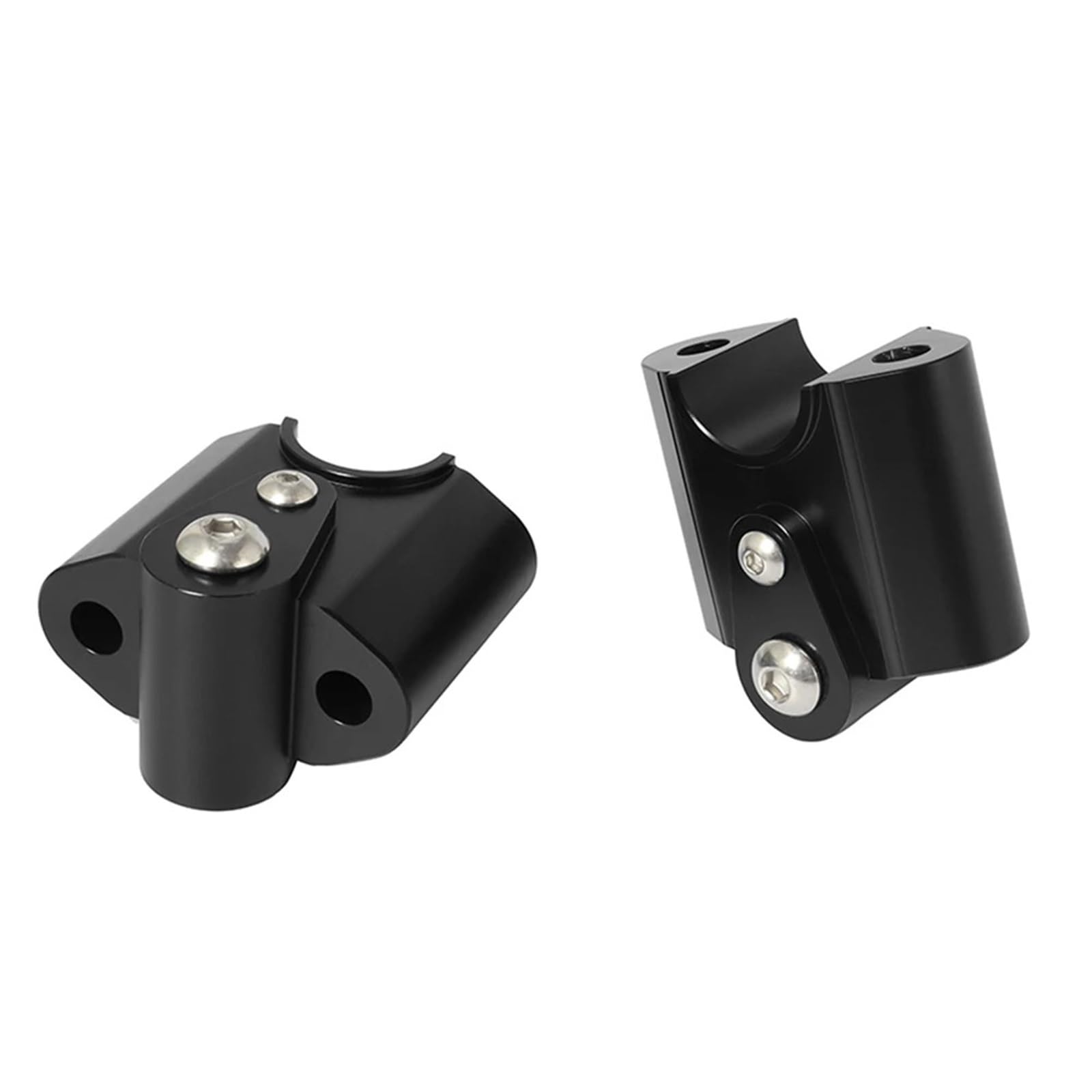 Für R18 2020-2021 Motorrad-Lenker-Riser-Erhöhungsadapter CNC-Aluminium-Lenkerhalterungssatz Chrom/Schwarz(Black) von CEHAKDLRI