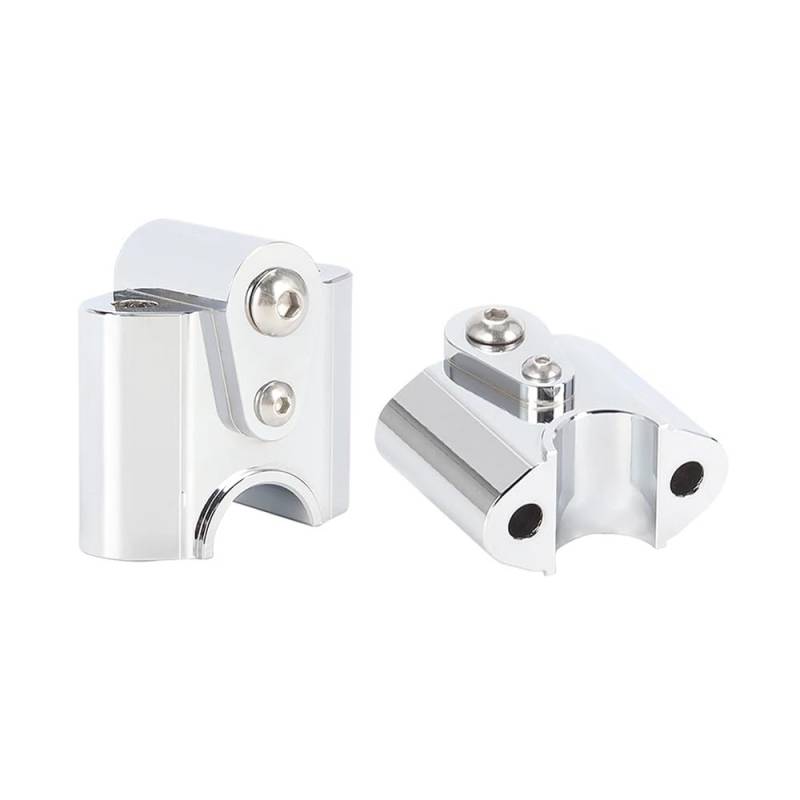 Für R18 2020-2021 Motorrad-Lenker-Riser-Steigerungsadapter CNC Aluminium-Griffbalkenhalterung Kit(Silver) von CEHAKDLRI