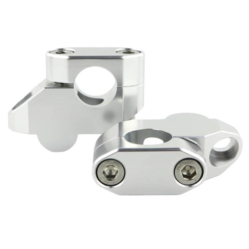Für TDM 850 1991-2000 Für TDM 900 2002-2011 22mm 7/8 "Motorrad Griff Bar Montage Steigleitungen Verlängern Bewegt Offset(Silver) von CEHAKDLRI