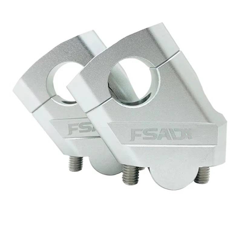 Für TDM850 TDM 850 1991-2002 1998 1999 2000 2001 Motorrad-Lenker-Riser-Montage Lenkerklemmung Aufstiegs-Verlängerungsadapter(Silver) von CEHAKDLRI