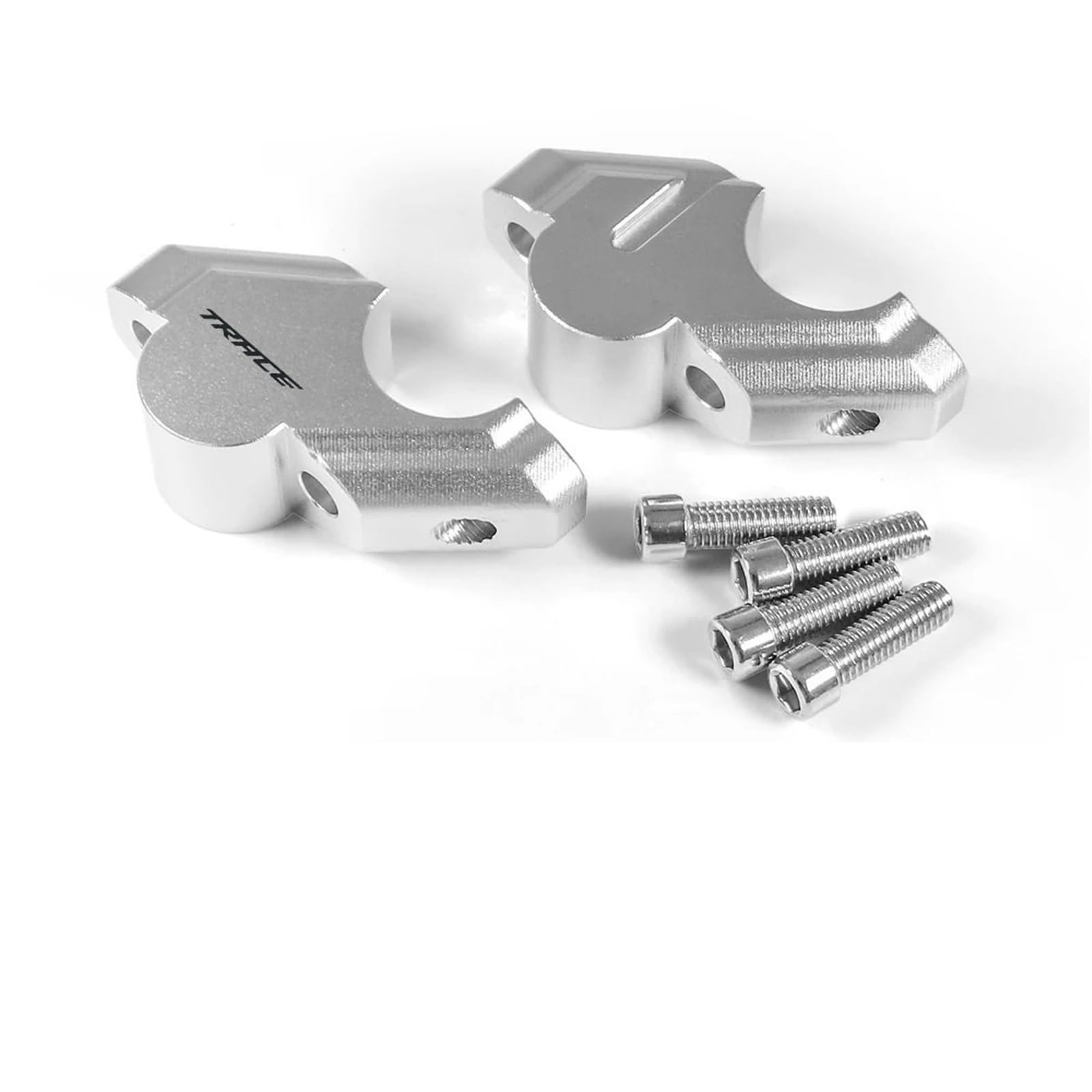 Für TRACER 9 / GT 2021 2022 2023 2024 Zubehör Motorrad CNC Aluminium Lenker Riser Erhöhung Clamp Halterung(Silver) von CEHAKDLRI