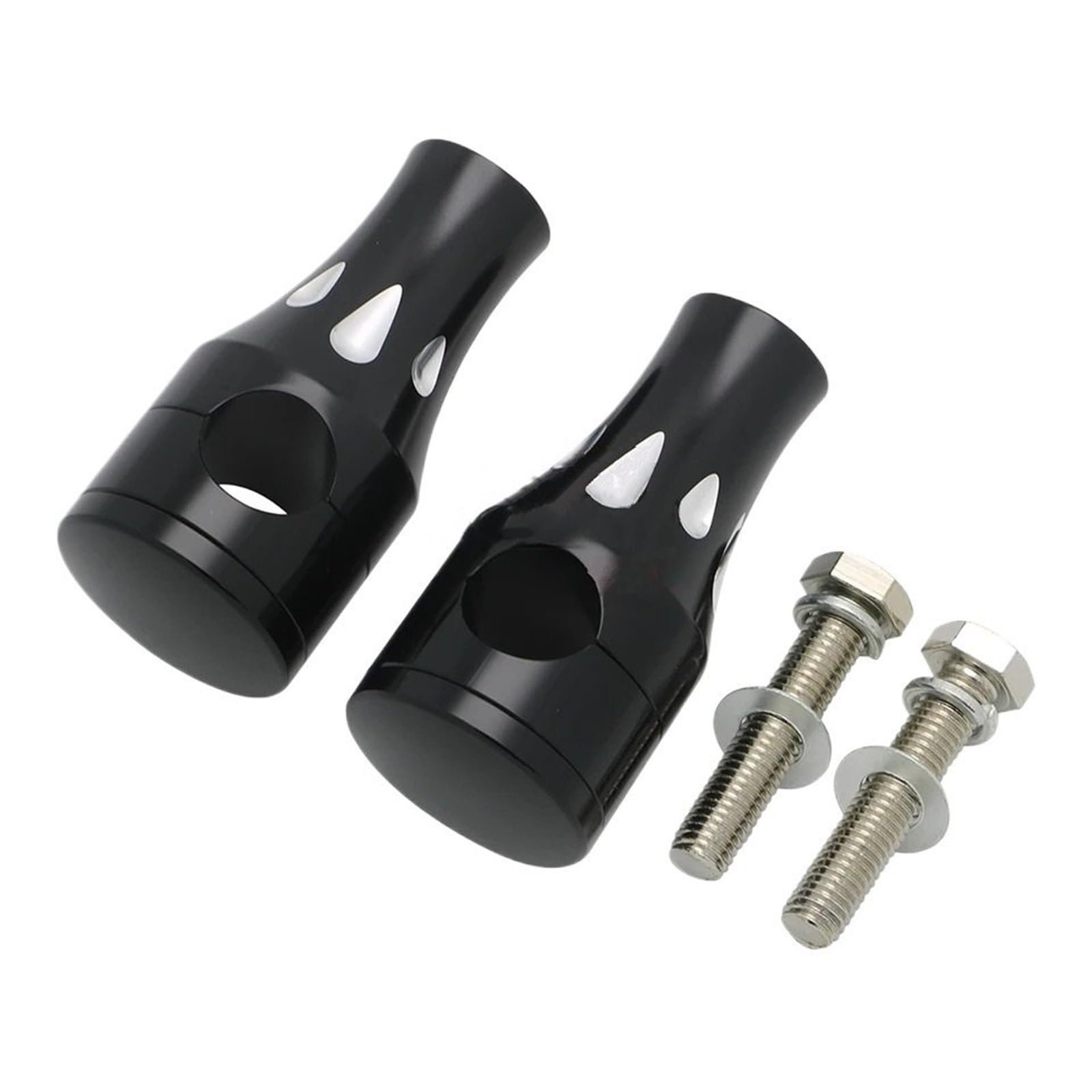Für Universal 1 "25mm Motorrad Lenker Bar Steigleitungen Up Halterung Griff Bars Mount Clamp(Black) von CEHAKDLRI
