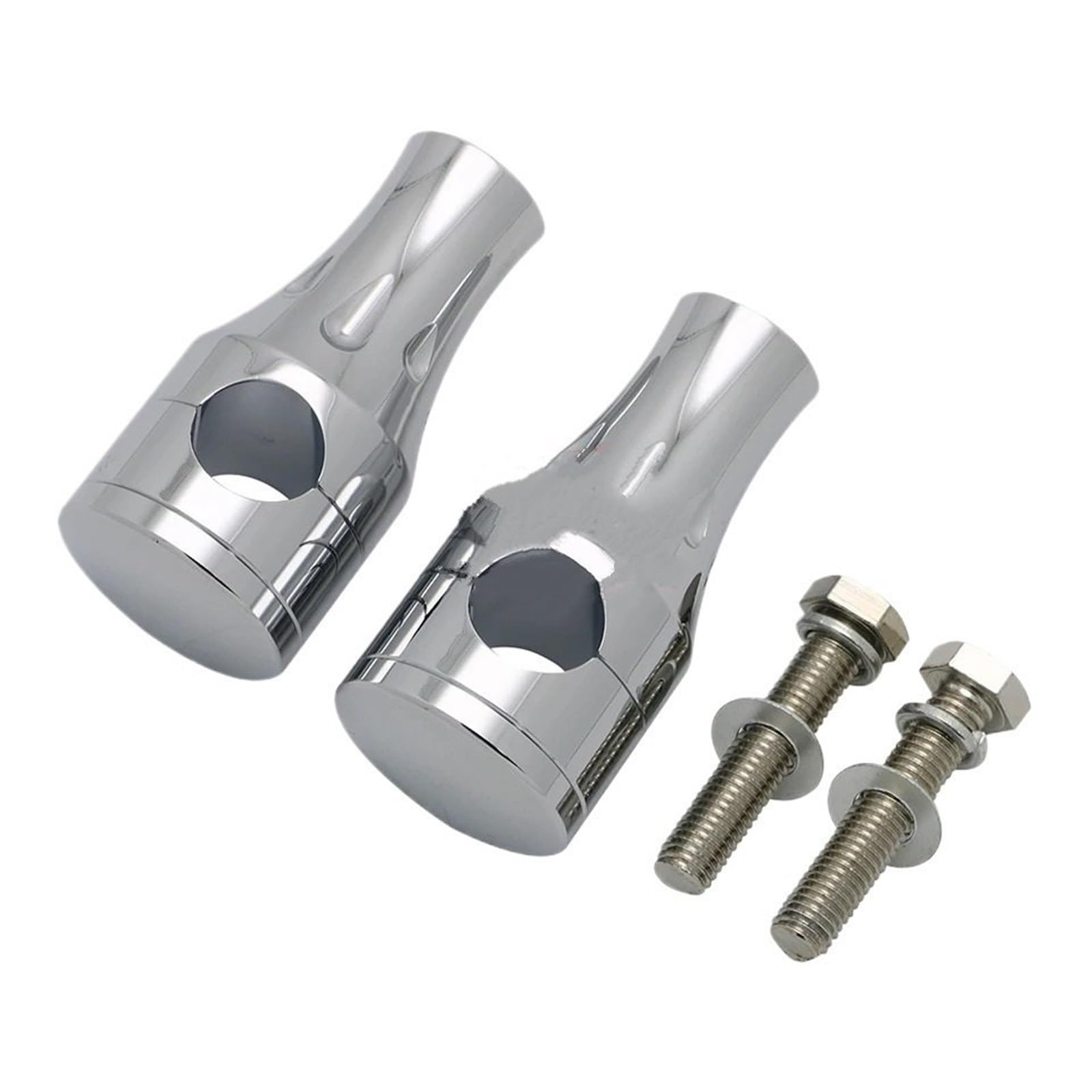 Für Universal 1 "25mm Motorrad Lenker Bar Steigleitungen Up Halterung Griff Bars Mount Clamp(Silver) von CEHAKDLRI