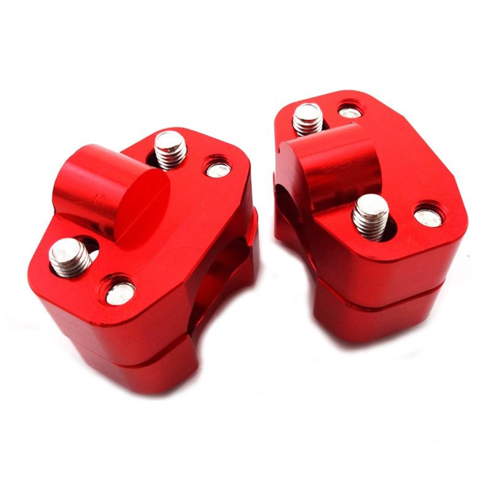 Für Universal-Motorrad CNC Fat 1 1/8'' 28mm Lenker Lenkerklemmadapter Steigleitungen Kegel Pit Pro Dirt Motor Bike ATV Quad Motocross(Red) von CEHAKDLRI