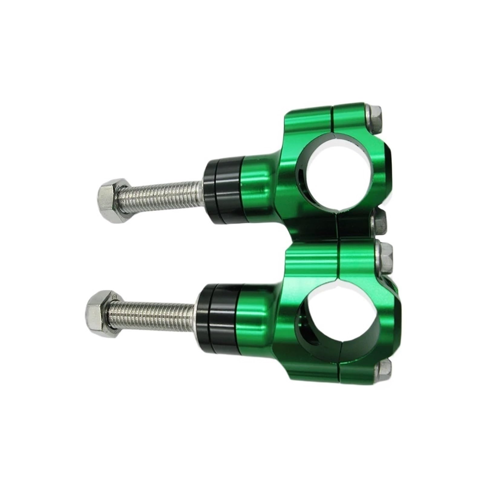 Für Universal-Motorradzubehör M10 Lenkerklemme CNC-Aluminiumlegierung Einstellbarer Riser 1 1/8 Zoll 28 Mm(Green) von CEHAKDLRI