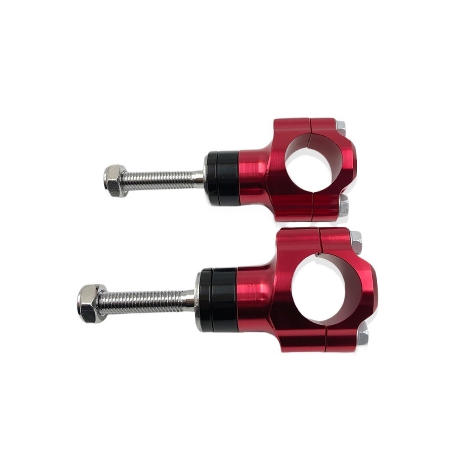 Für Universal-Motorradzubehör M10 Lenkerklemme CNC-Aluminiumlegierung Einstellbarer Riser 1 1/8 Zoll 28 Mm(Red) von CEHAKDLRI