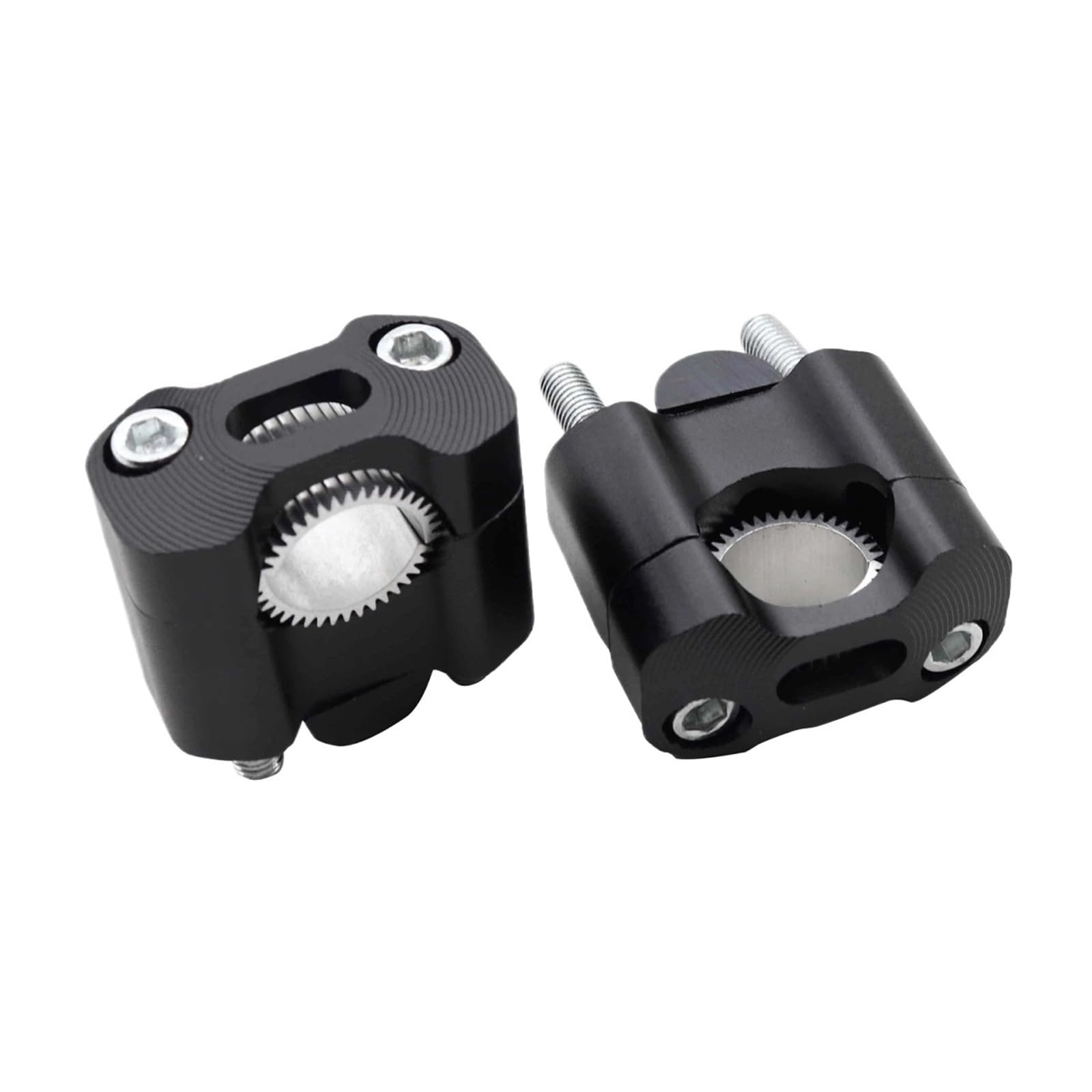 Motorrad Für ATV 22mm 28mm Lenker Klemme Lenker Steigleitungen Adapter Bar Klemmen(Black) von CEHAKDLRI