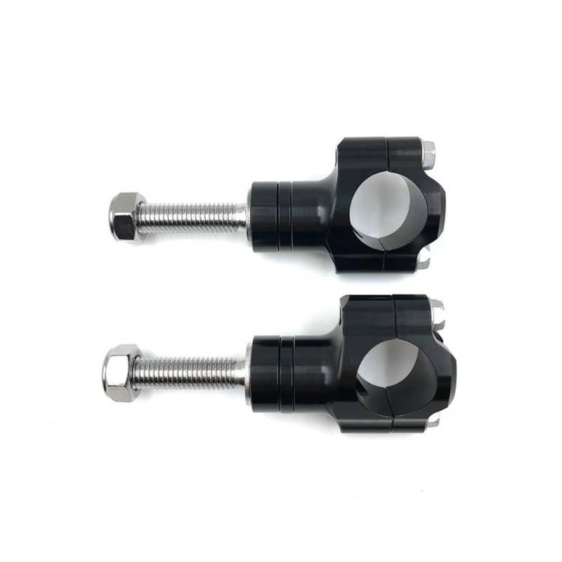 Motorrad Lenker Clamp CNC Aluminium Legierung Bar Klemmen 1 1/8 "28mm Lenker Riser(10mm Black) von CEHAKDLRI