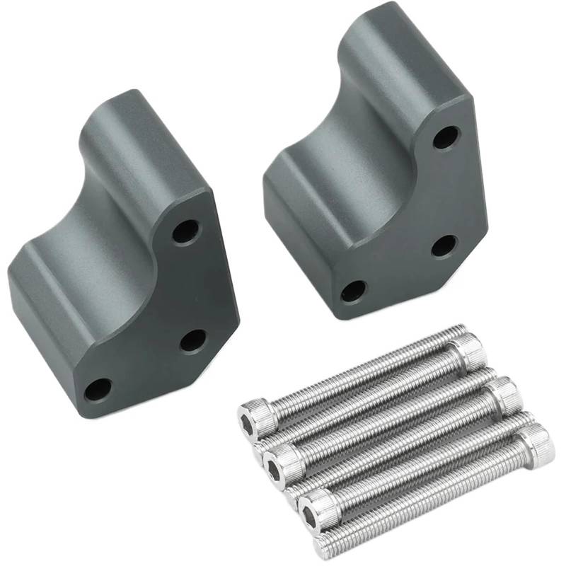 Motorrad Lenkererhöhungen 1/2 Zoll 25/50 Mm Up Adapter Halterung Extender Halterungen Klemme Für Concours 1400 Für GTR1400 2008-2022(Titanium2) von CEHAKDLRI