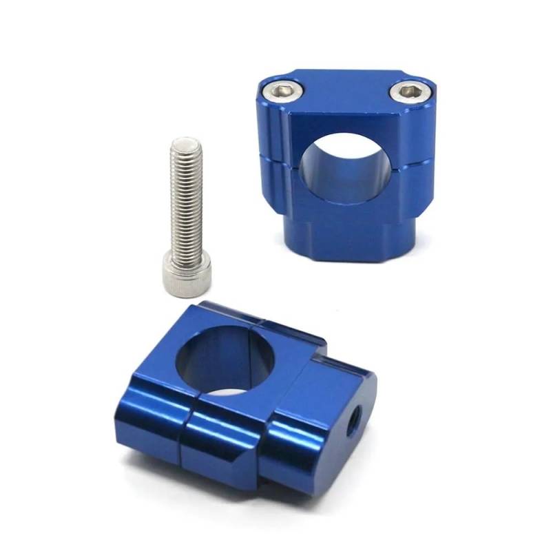 Universal 22mm 28mm CNC Motorrad Lenker Griff Fat Bar Riser Halterung Clamp Adapter Für Pit Dirt Bike Racing Zubehör ATV(28mm blue) von CEHAKDLRI