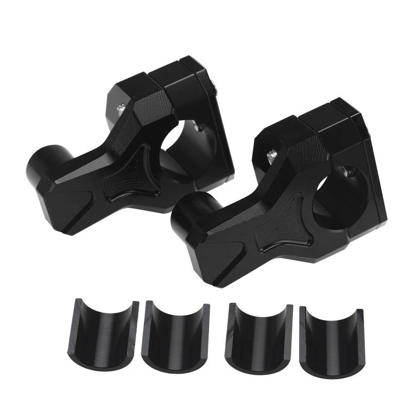 Universal Motorrad Lenker Riser Adapter Stange Clip Riser 22MM Und 28MM Lenker Adapter(Black) von CEHAKDLRI