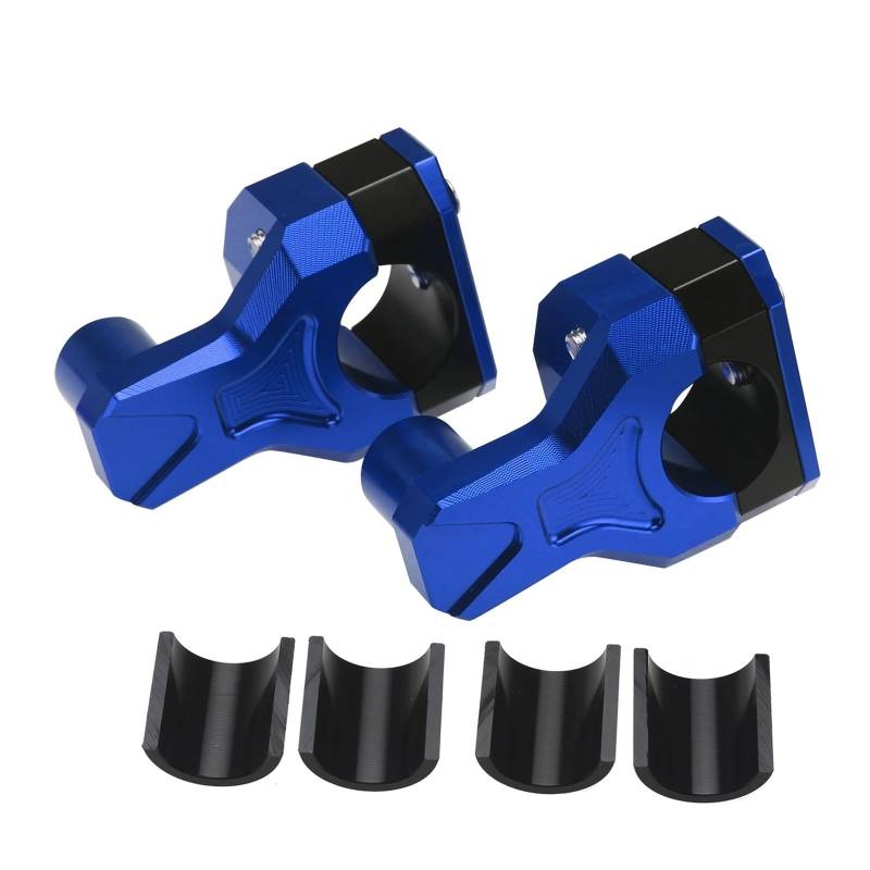 Universal Motorrad Lenker Riser Adapter Stange Clip Riser 22MM Und 28MM Lenker Adapter(Blue) von CEHAKDLRI