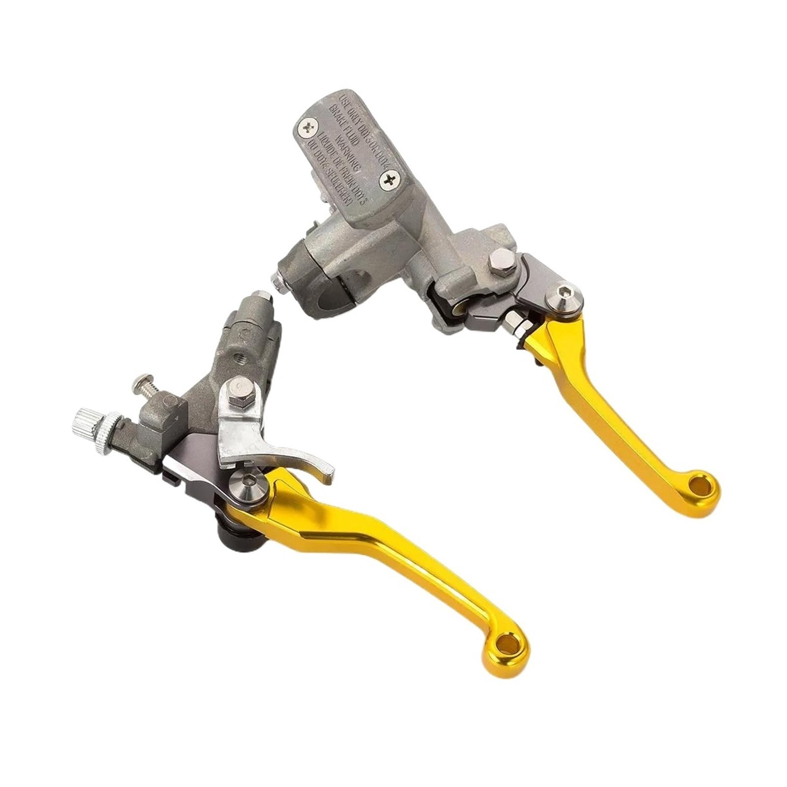 FÜR CRF250R CRF450R CRF 250 450 R/X/RX 230F CRF230F XR250 XR230 XR400 Hauptzylinder Reservoir Bremskupplungshebel Motorrad Kupplungshebel(Gold) von CEIKOPQS