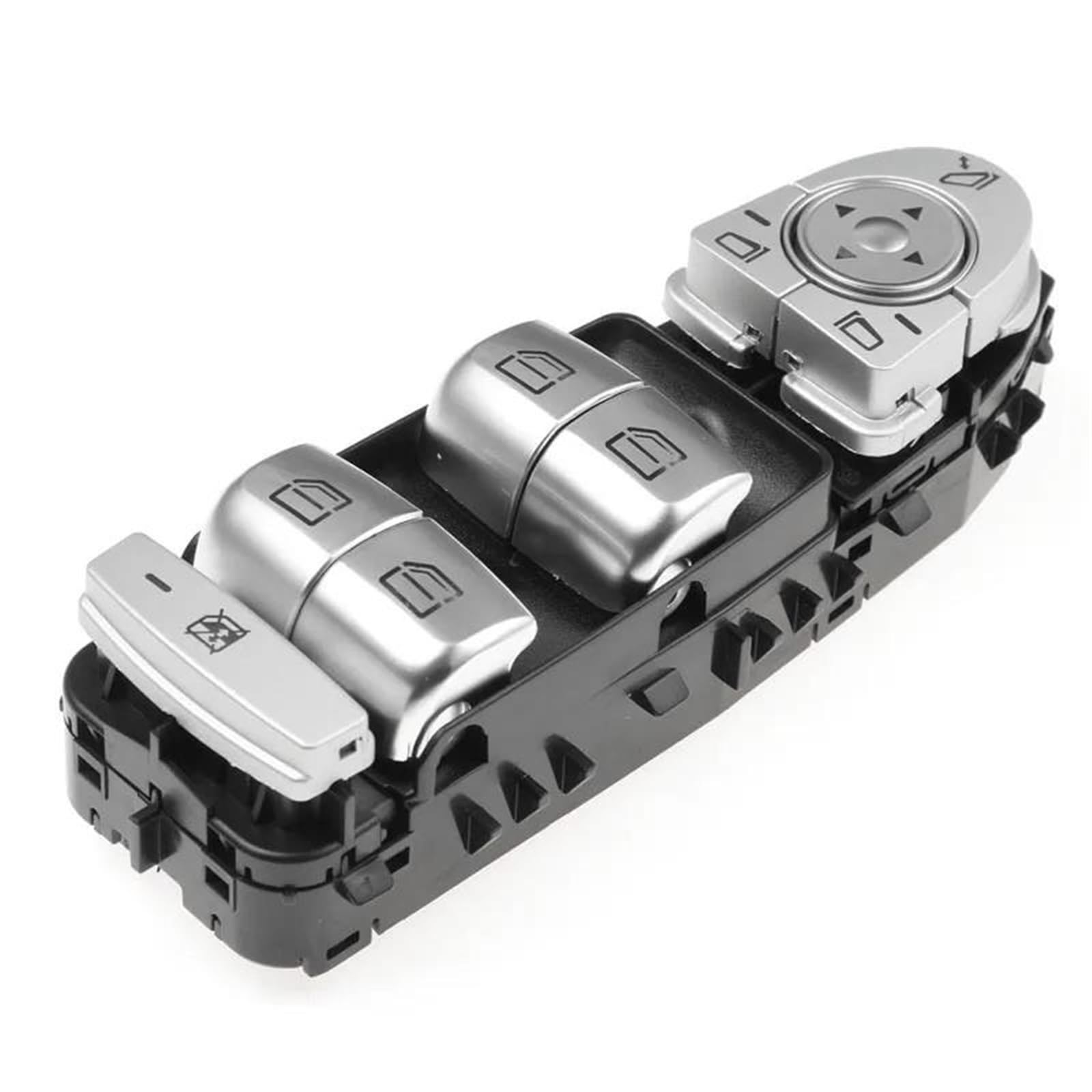 Für Benz Für C Klasse Für W205 S205 X253 C200 C300 C350 C63 Für AMG Power Master Fenster Control Schalter taste 2059056811 2059051713(Black-switch) von CEIKOPQS