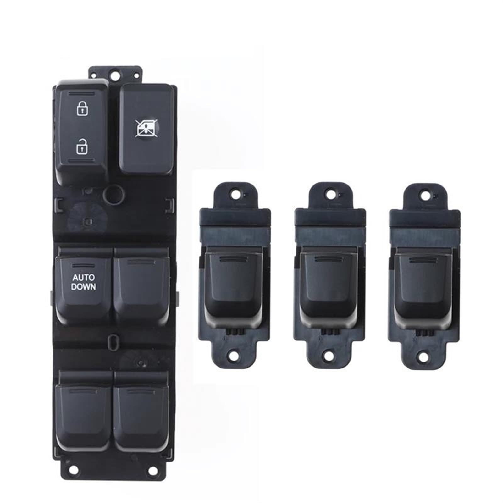 Für KIA Für Rio K2 2011-2016 Auto Elektrische Fensterheber Heber Master Control Schalter 93570-4X000 93580-4X000 935804X000 935304X000(A set) von CEIKOPQS