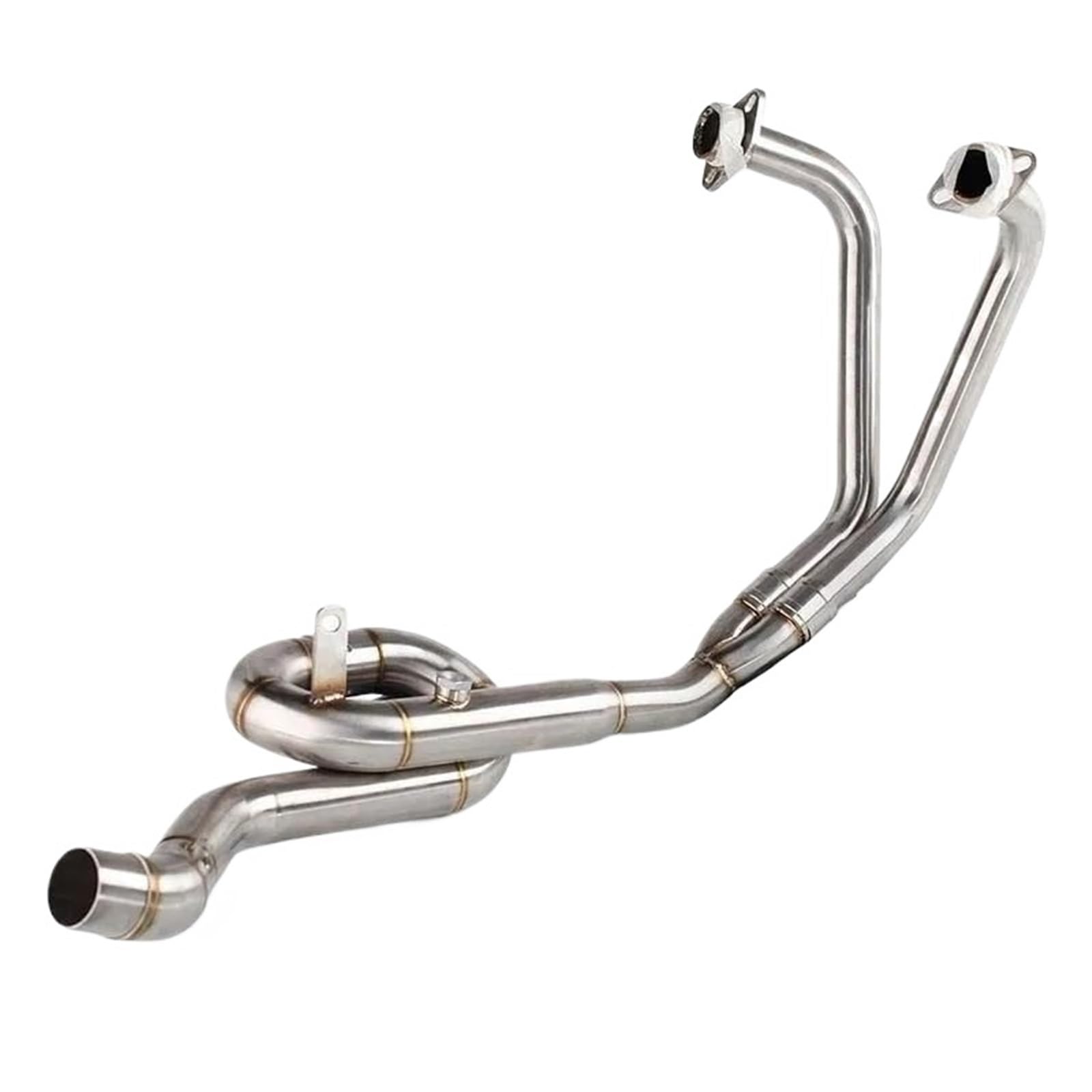 Motorrad Auspuff Mittelrohr FÜR Yamaha R3 R25 MT03 MT-03 2014-2021 Motorrad Auspuff Escape Volle Systeme Vorne Mittleren Link Rohr Schalldämpfer Slip auf(Type-A) von CEIKOPQS