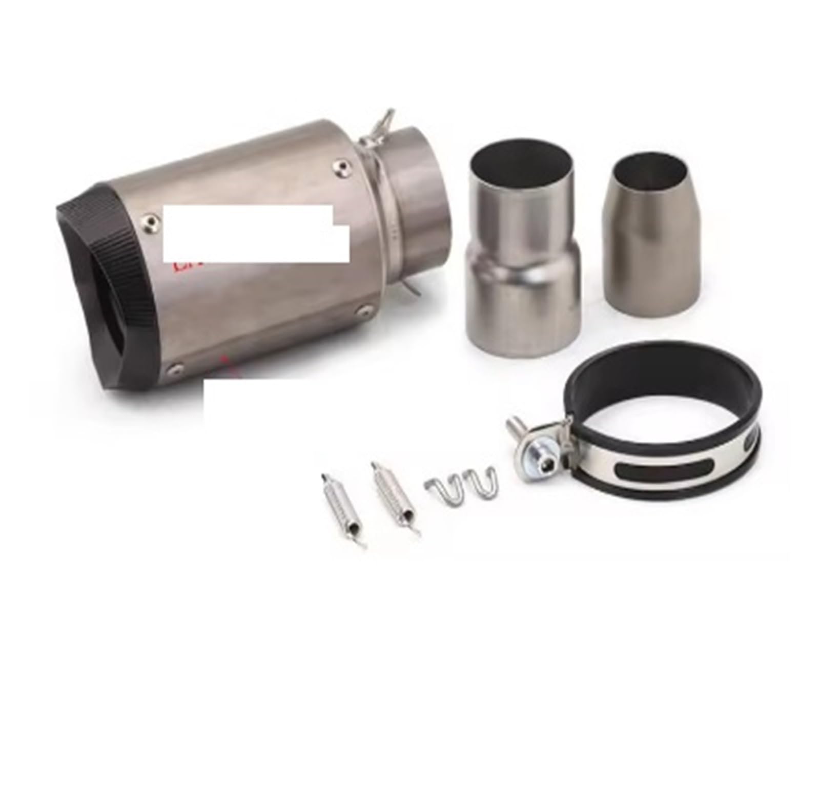 Motorrad Auspuff Mittelrohr Für CBR1000 S1000RR DUKE390 R25 Universal 60mm 51mm Motorrad Auspuff Titan Legierung Schalldämpfer Auspuff Escape Moto Rohr Motorrad(Titanium Alloy-b) von CEIKOPQS