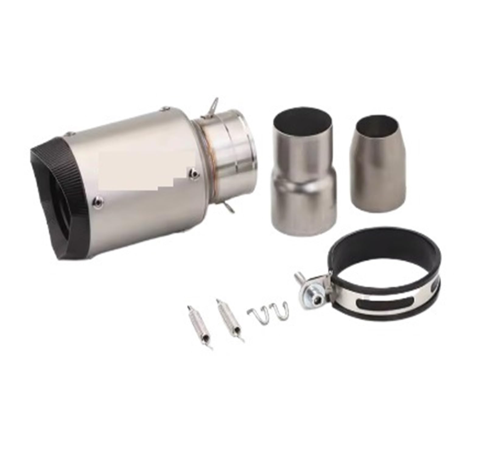 Motorrad Auspuff Mittelrohr Für CBR1000 S1000RR DUKE390 R25 Universal 60mm 51mm Motorrad Auspuff Titan Legierung Schalldämpfer Auspuff Escape Moto Rohr Motorrad(Type-A) von CEIKOPQS