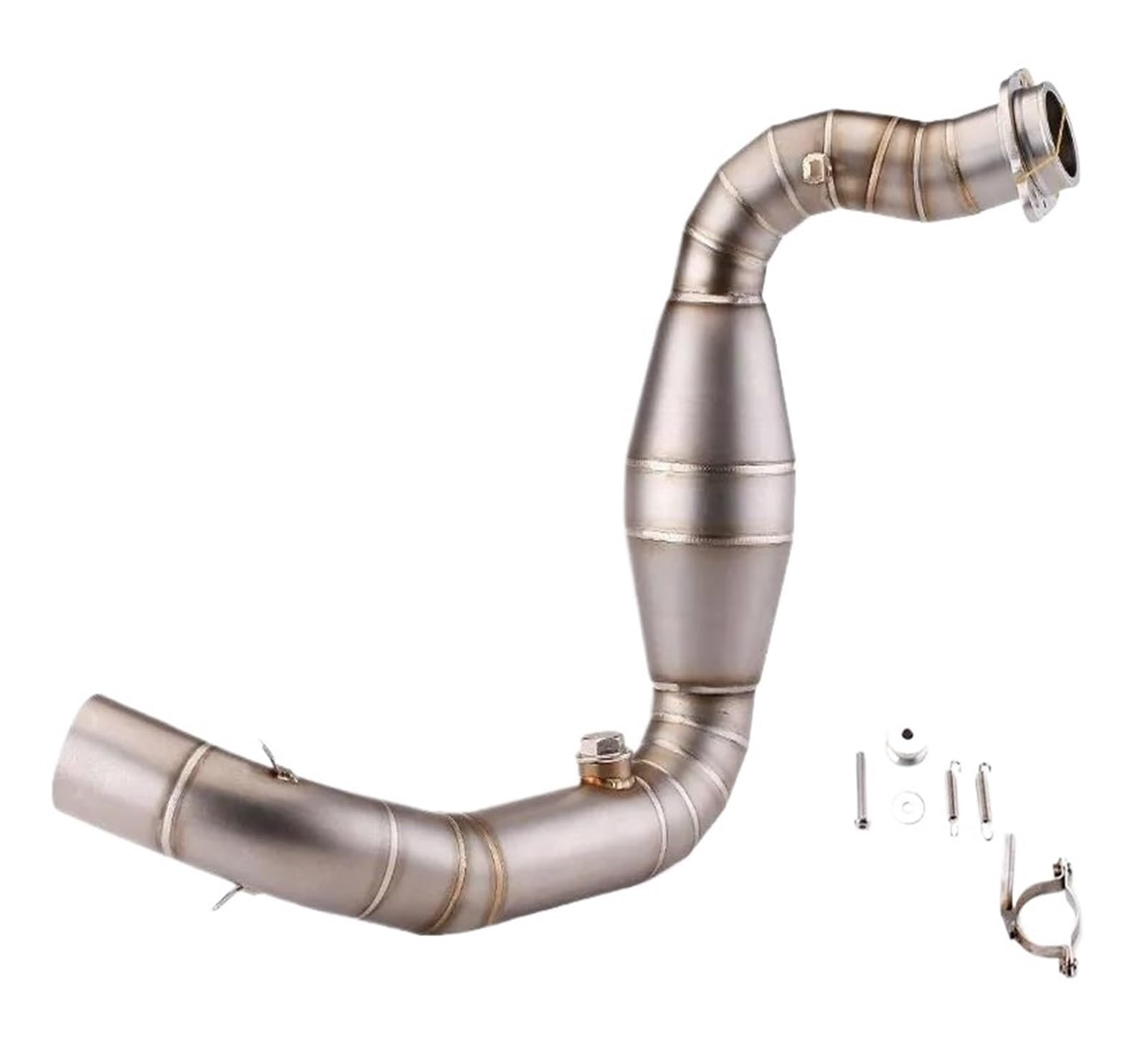 Motorrad Auspuff Mittelrohr Für G310R G310GS 2017-2019 2020 2021 Motorradauspuff Escape Komplettsystem Passend Für 51 Mm Schalldämpfer Mittleres Verbindungsrohr(Type-A) von CEIKOPQS