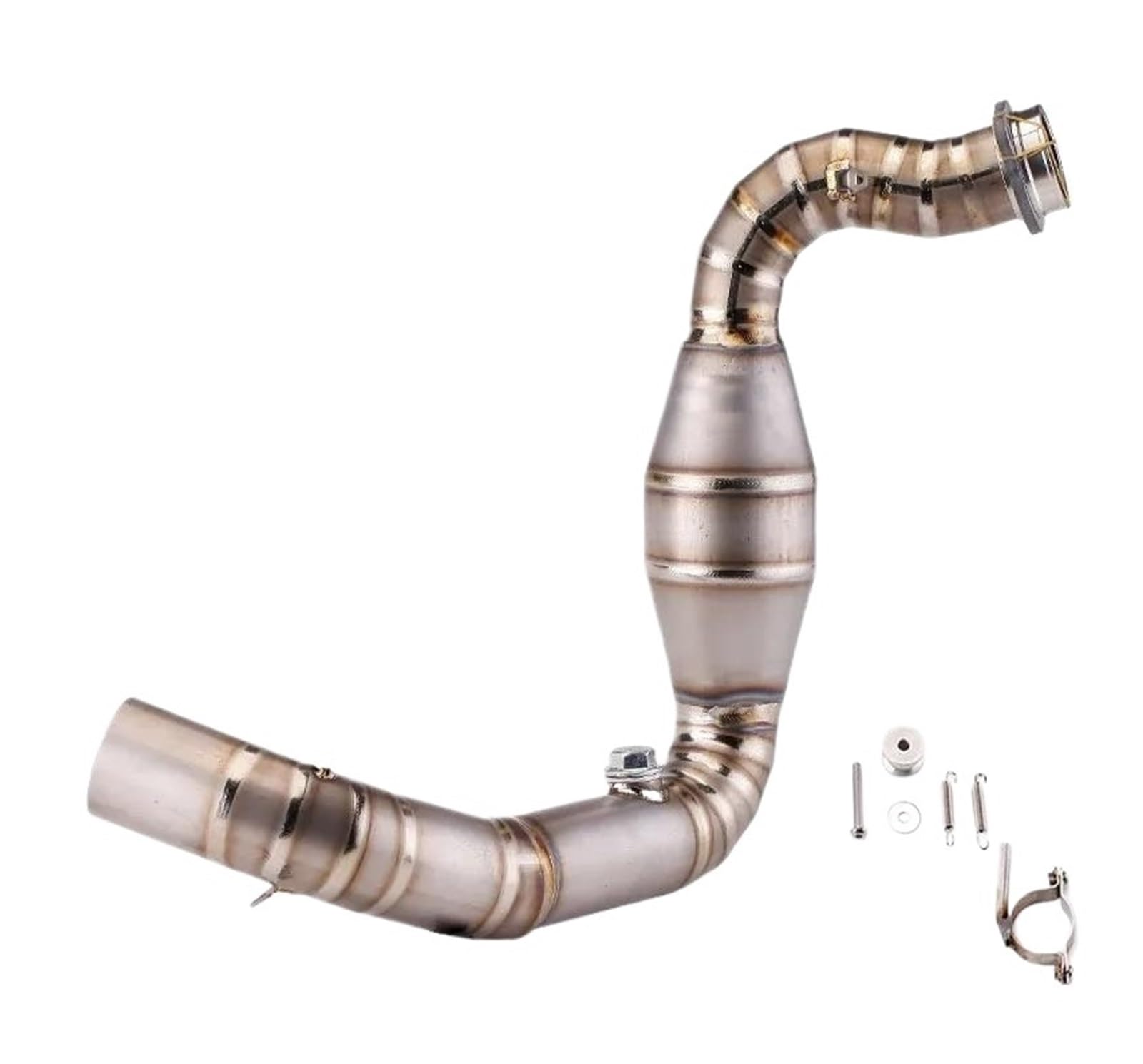 Motorrad Auspuff Mittelrohr Für G310R G310GS 2017-2019 2020 2021 Motorradauspuff Escape Komplettsystem Passend Für 51 Mm Schalldämpfer Mittleres Verbindungsrohr(Type-B) von CEIKOPQS