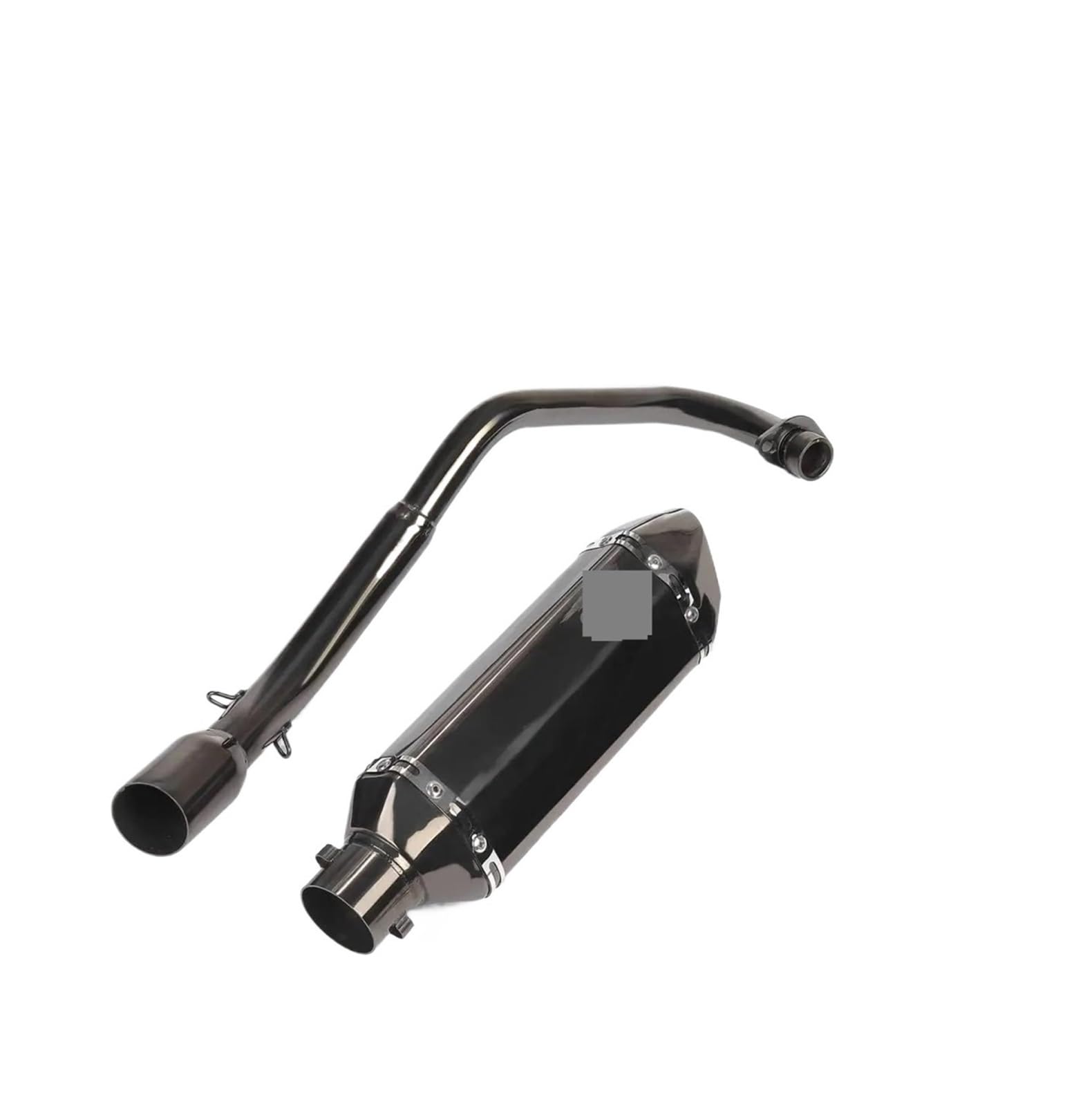 Motorrad Auspuff Mittelrohr Für Grom Msx125 2013 2022 2023 Auspuffrohre Low Mount Auspuff Slip-on Schalldämpfer Schallwand KEMIMOTO Motorradausrüstungen(1 Set) von CEIKOPQS