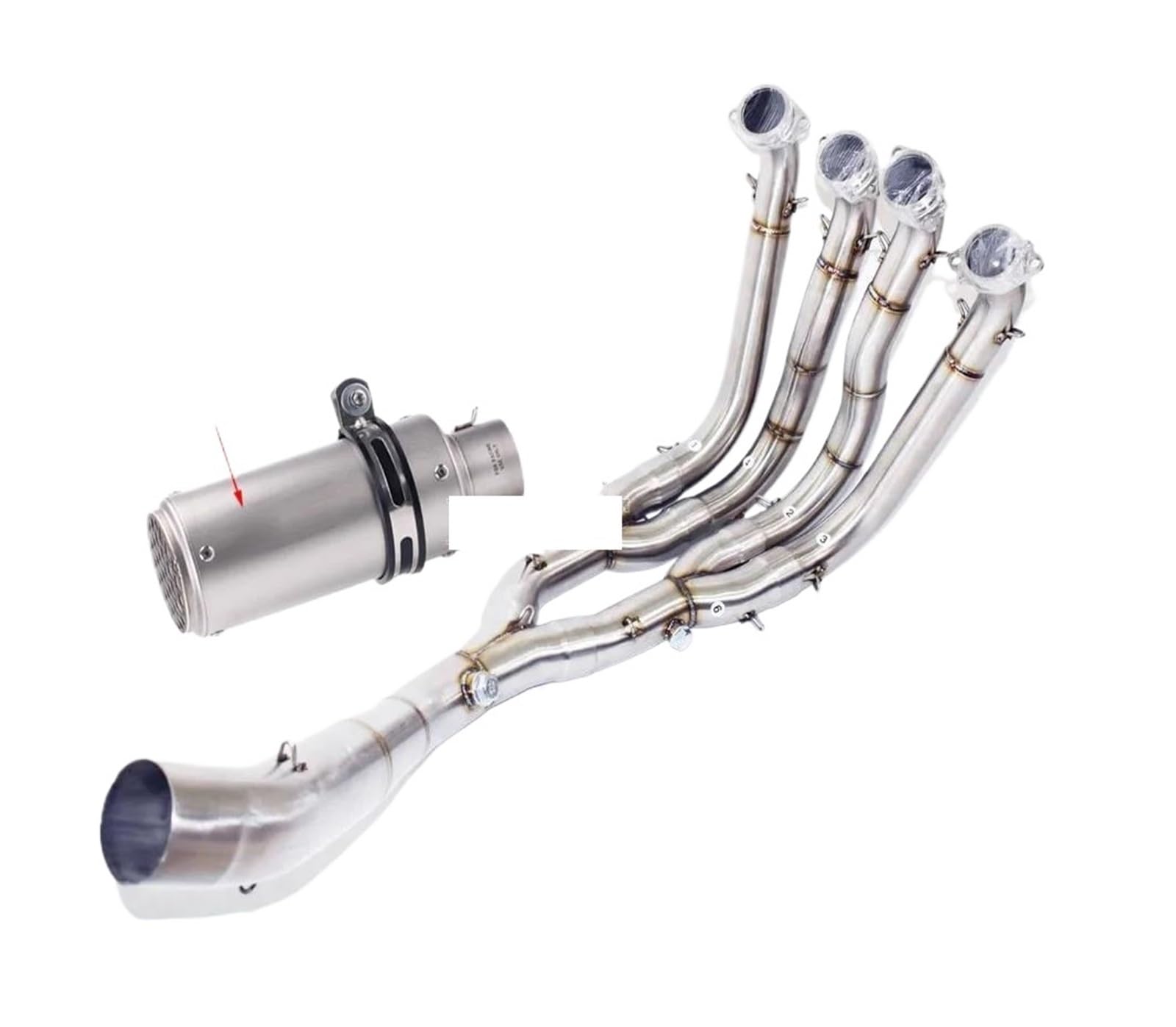 Motorrad Auspuff Mittelrohr Für S1000RR S1000R 2010 Bis 2018. Motorrad-Sc-Auspuff-Vollsysteme, Schalldämpfer, Pit-Bike-Vorderrohr, S1000R 2015–2018(Type-B) von CEIKOPQS