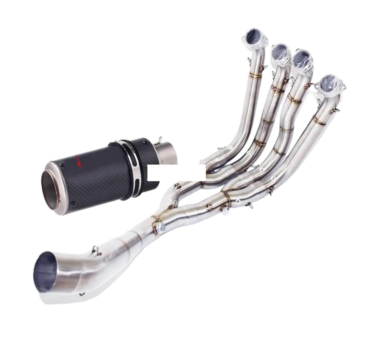 Motorrad Auspuff Mittelrohr Für S1000RR S1000R 2010 Bis 2018. Motorrad-Sc-Auspuff-Vollsysteme, Schalldämpfer, Pit-Bike-Vorderrohr, S1000R 2015–2018(Type-C) von CEIKOPQS