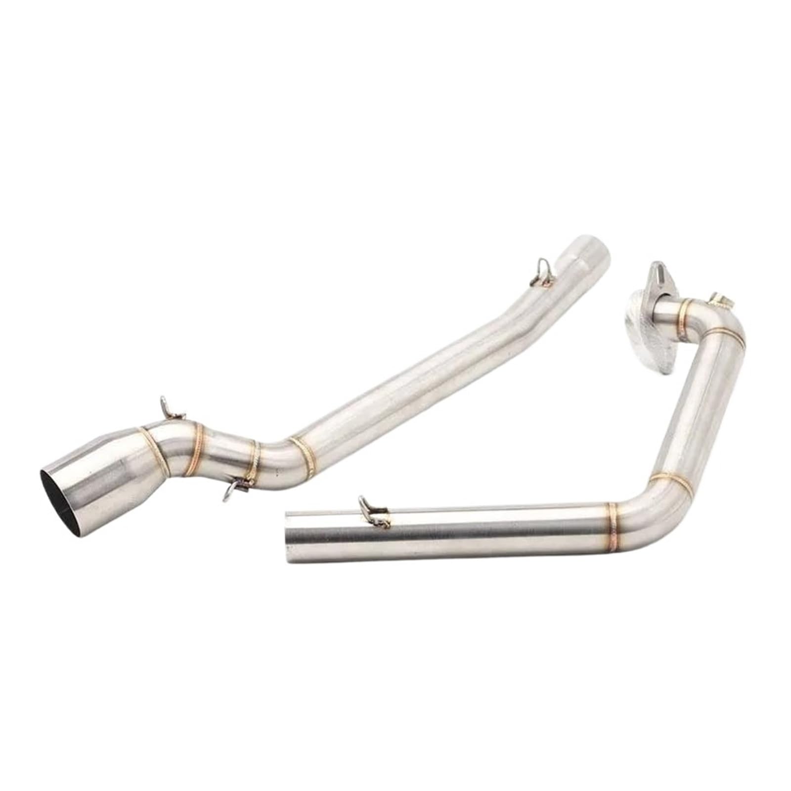 Motorrad Auspuff Mittelrohr Für Suzuki GSXR150 GSX150R GSX S150 GSX-S150 Motorradauspuff Escape Modify Front Link Pipe Slip On 51mm Schalldämpfer(Type-A) von CEIKOPQS
