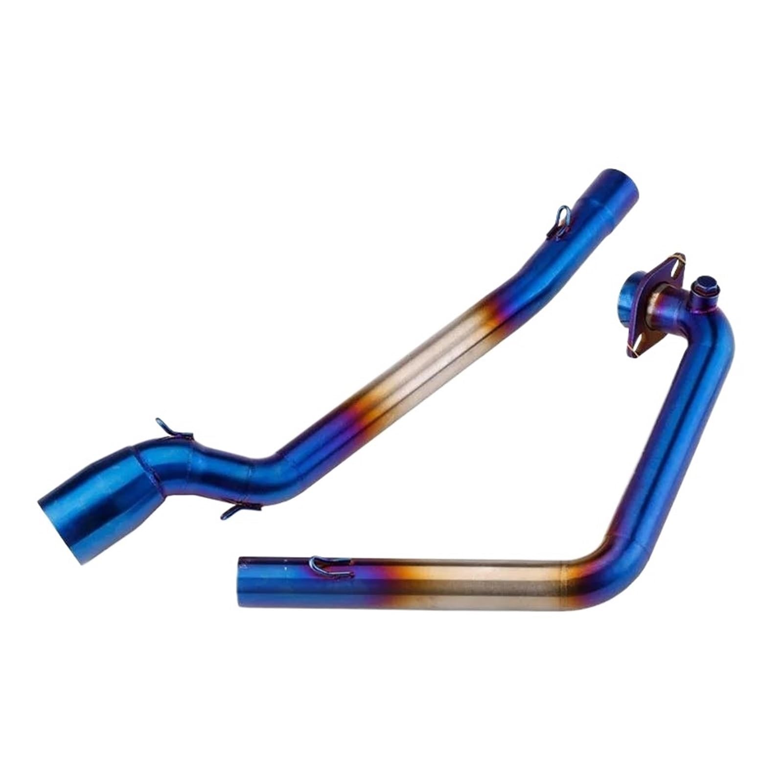 Motorrad Auspuff Mittelrohr Für Suzuki GSXR150 GSX150R GSX S150 GSX-S150 Motorradauspuff Escape Modify Front Link Pipe Slip On 51mm Schalldämpfer(Type-B) von CEIKOPQS
