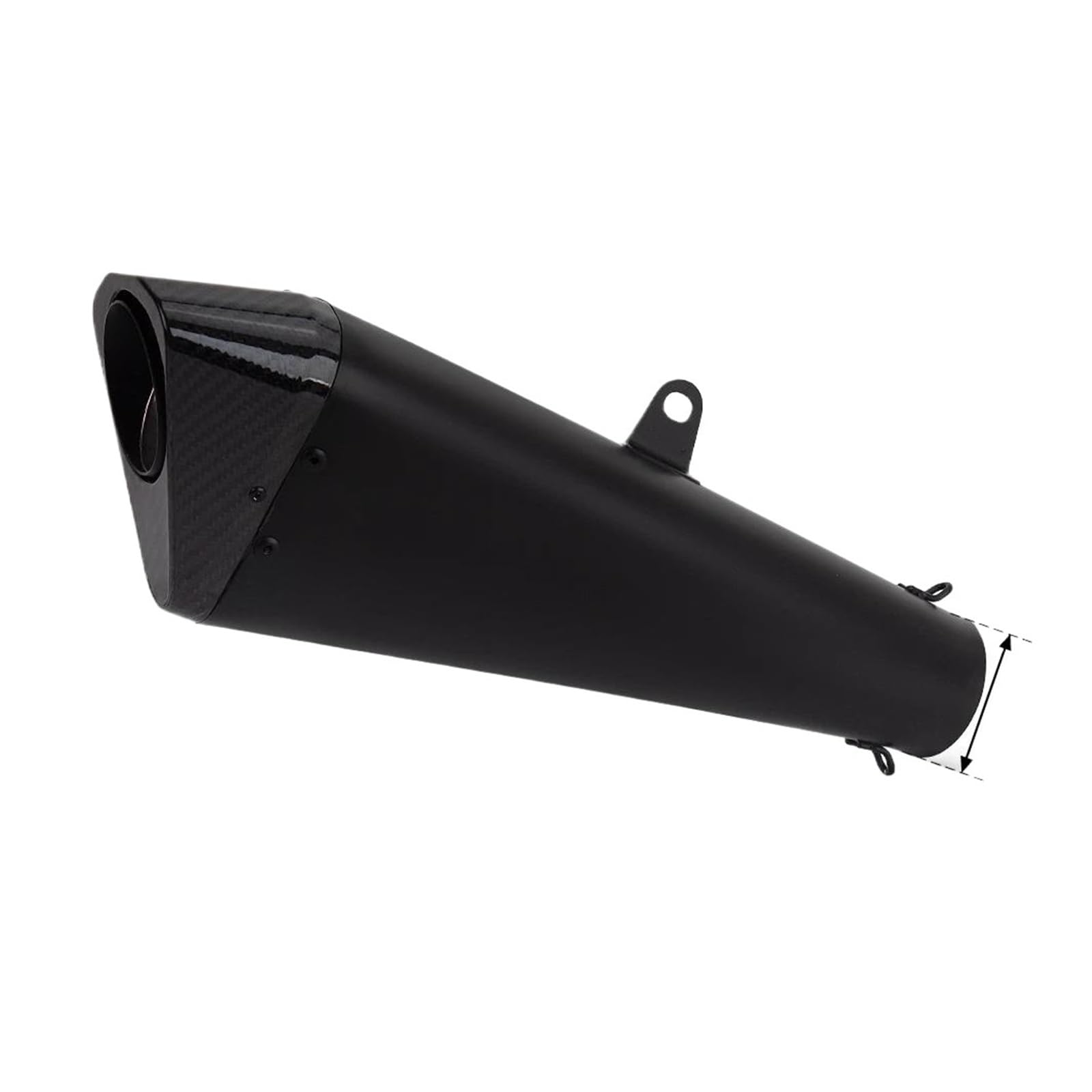 Motorrad Auspuff Mittelrohr Für Suzuki S1000RR S1000R Hayabusa GSXR1300 CBR650R Z900 RSV4 Universal 57mm Motorrad Auspuff Ändern Endrohr Schalldämpfer(F Black 60mm) von CEIKOPQS