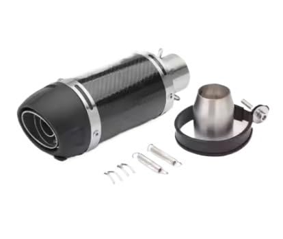 Motorrad Auspuff Mittelrohr Für Z900 Mt09 Cbr1000rr S1000rr Gsxr750 K11 K8 Cb400 Universal 51mm Motorrad Auspuff Leo Vince Schalldämpfer Auspuff(Type-A) von CEIKOPQS