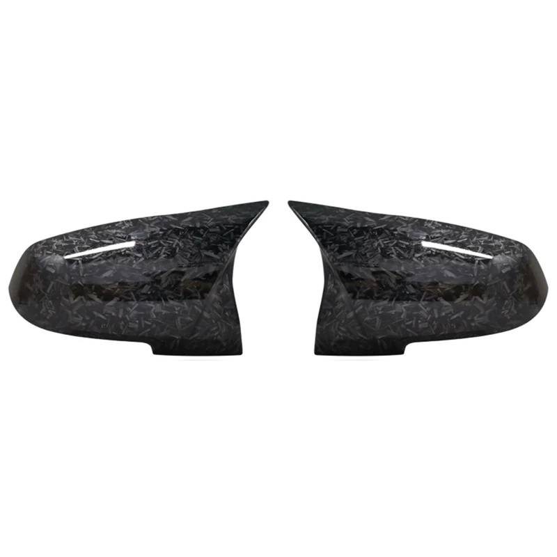 Rückspiegel Abdeckung Für 1 2 3 4 Serie F20 F30 F31 F32 F34 F36 E84 2014-2019 1 Paar Seite Rückspiegel Abdeckung Kappen ABS Glanz Schwarz(Forged Carbon Look) von CEIKOPQS