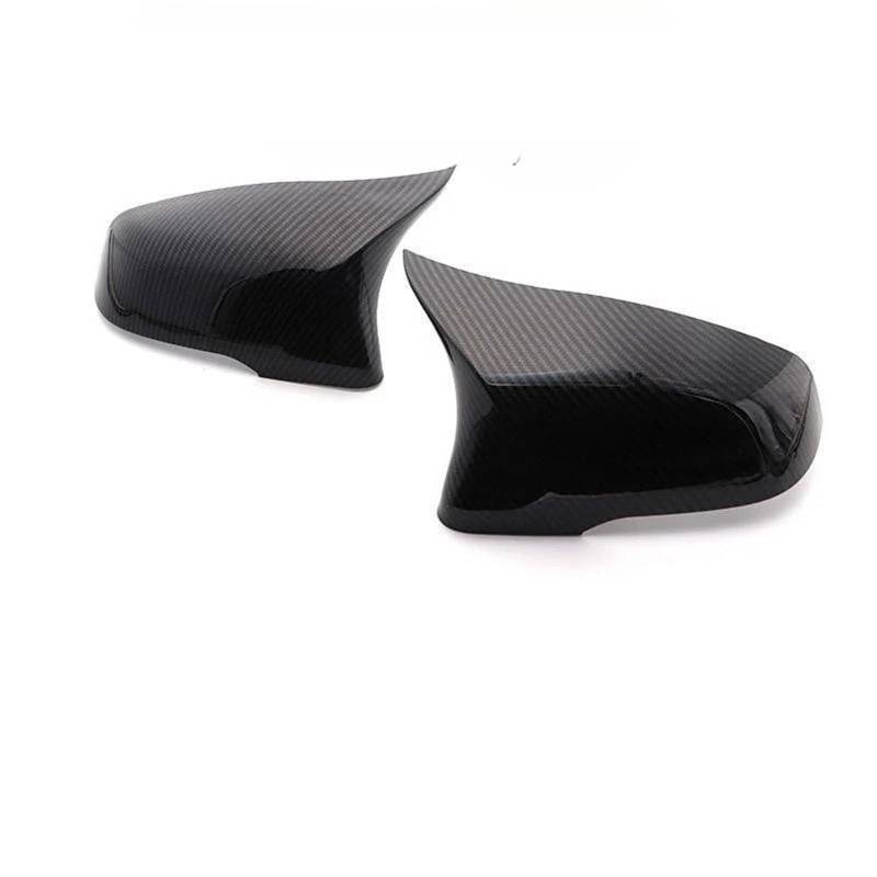 Rückspiegel Abdeckung Für 2er 216i 220i 225i 230i Kohlefaser Horn Rückspiegelschale Rückspiegel Spezialauto Modifiziertes Auto(Carbon grain) von CEIKOPQS