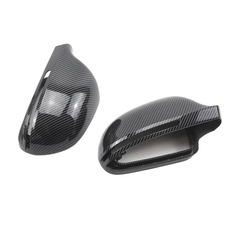 Rückspiegel Abdeckung Für A3 A4 A5 A6 A8 Q3 SQ3 S4 S5 S6 S8 RS3 RS4 RS5 B8 B8.5 8P Carbon Look Schwarz Spiegelabdeckung Rückspiegel Seitenspiegelkappe(2. Carbon Look) von CEIKOPQS