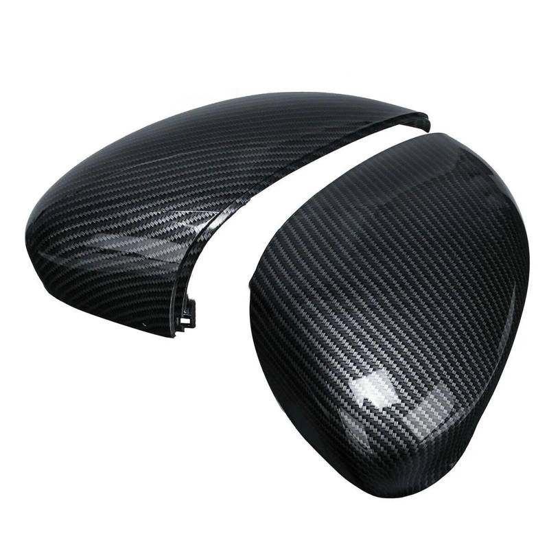 Rückspiegel Abdeckung Für Ford Fiesta MK7 2008-2019 Carbon Außenspiegel Abdeckkappe Ersetzen Rückspiegel Rückspiegel Abdeckung von CEIKOPQS