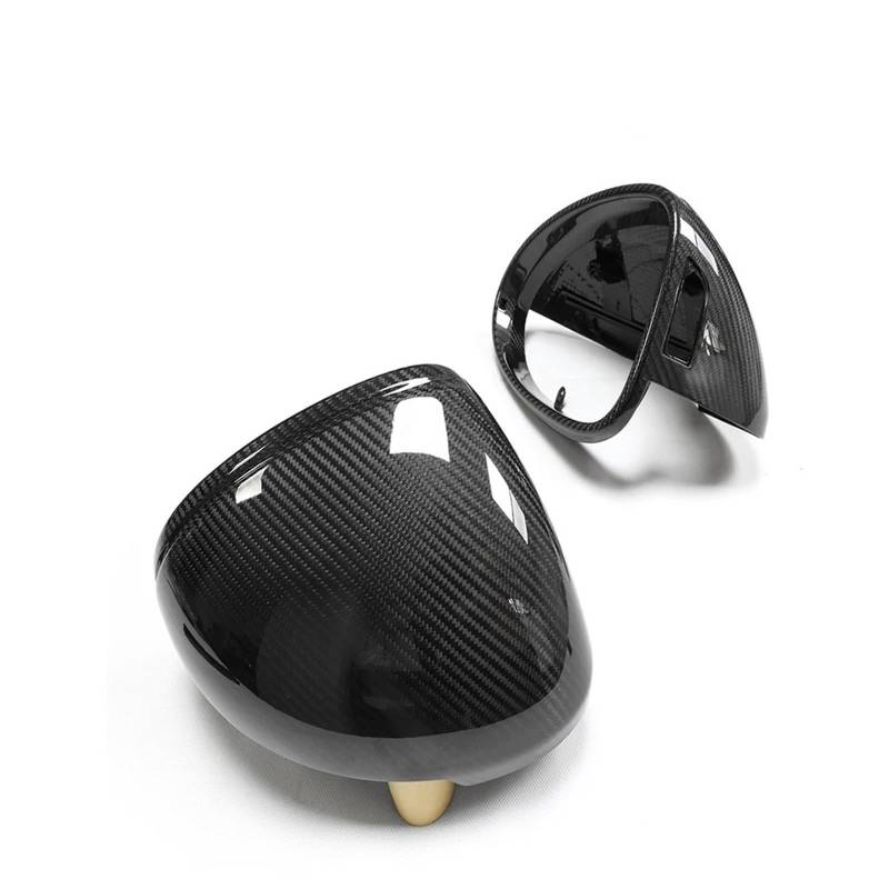 Rückspiegel Abdeckung Für Macan 2014-2023 Spiegel Abdeckung Carbon Außen Tür Seite Rückspiegel Kappe Shell Replacment Clip Auf(Type B) von CEIKOPQS