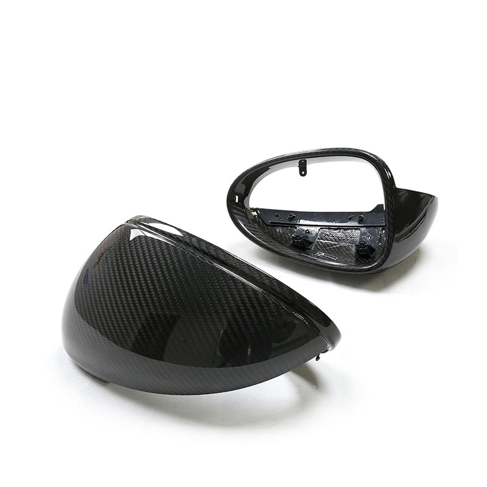 Rückspiegel Abdeckung Für Macan 2014-2023 Spiegel Abdeckung Carbon Außen Tür Seite Rückspiegel Kappe Shell Replacment Clip Auf(Type C) von CEIKOPQS