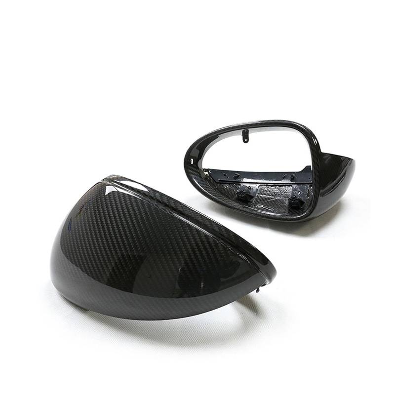 Rückspiegel Abdeckung Für Macan 2014-2023 Spiegel Abdeckung Carbon Außen Tür Seite Rückspiegel Kappe Shell Replacment Clip Auf(Type C) von CEIKOPQS